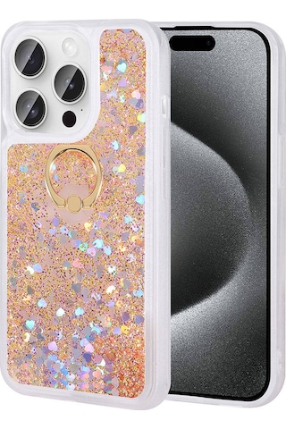 Apple Uyumlu iPhone 15 Pro Zore Milce Kılıf-gold Gold
