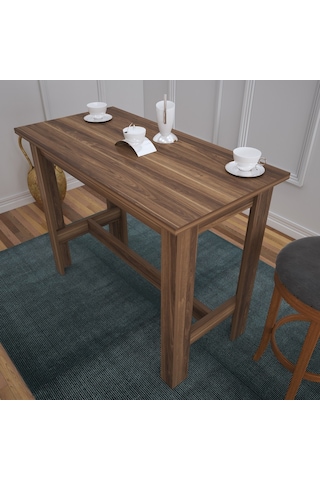 Pasifichome Barra Bar Masası & Mutfak Masası Ceviz / Yüksek Yemek Masası