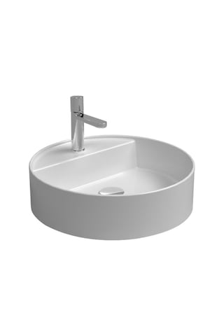 Boheme Tezg.üstü Lavabolar Zunıh Batarya Delıklı Lavabo Beyaz Beyaz