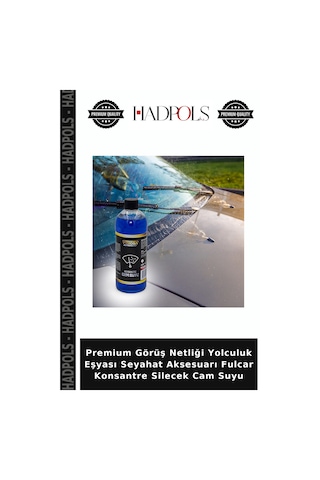 Premium Görüş Netliği Yolculuk Eşyası Seyahat Aksesuarı Fulcar Konsantre Silecek Cam Suyu
