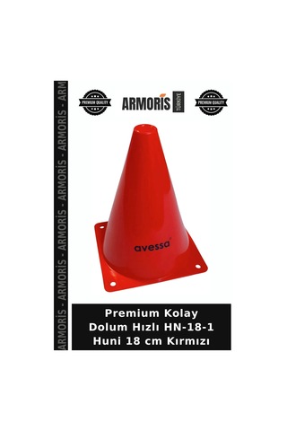 Premium Kolay Dolum Hızlı Hn-18-1 Huni 18 Cm Kırmızı