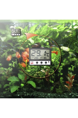 Reedark Lcd Ekranlı Akvaryum Termometresi - Yüksek/düşük Sıcaklık Alarmı - Kt502 - Pil Dahil Değil