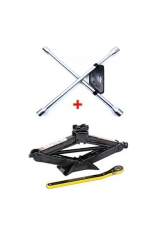 Mfk Oto Krikosu 1.5 Ton Makas Cırcırlı Araç Kriko + Bijon Anahtarı - Cırcır Ve Bijon Anahtarı Set Mfk Oto Krikosu 1.5 Ton Makas Cırcırlı Araç Kriko + Bijon Anahtarı - Cırcır Ve Bijon Anahtarı Set