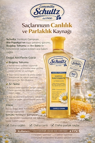 Schultz Canlandırıcı Şampuan Ve Saç Maskesi Açık Sarı Saçlar İçin Paraben Silikon Petrol İçermez