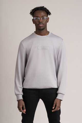 Fbi Slimfit Modal Kumaş Baharlık Sıfır Yaka Likralı Sweatshirt Gri