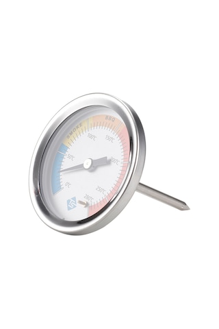 Springsun Inox Isı Ölçer 0-280 C, Fırın/barbekü İçin Hızlı Tepki, Gösterge Tipi, Toksik Madde Yok, Ip55 Koruma