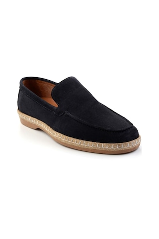 Bambi Lacivert Leather Erkek Espadril E01079709502 Lacivert