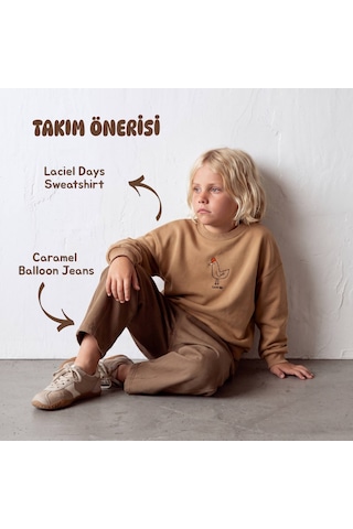 Laciel Prs Caramel Balloon Çocuk Jeans Kahverengi