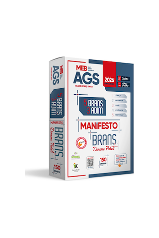 2026 MEB AGS TÜRKÇE-MATEMATİK-TARİH-COĞRAFYA-MEVZUAT 3 Adım 5li Manifesto 150 Adet Branş Deneme Seti
