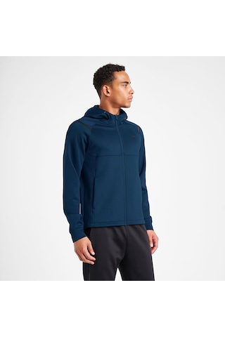 Lescon 25n-1163 Erkek Fermuarlı Kapüşonlu Sweatshirt Petrol Mavi