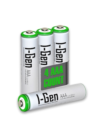 I-Gen G465 4'lü Pil Şarj Aleti + 4 Adet AAA 650 mAh Şarjlı İnce Kalem Pilli Set