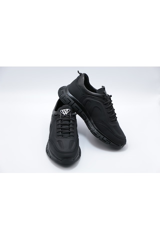 Voyager 6706 Siyah Hakiki Deri Erkek Günlük Ayakkabı Siyah