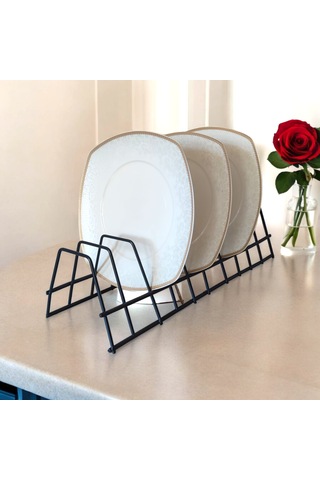 Tabaklık Rafı- Tencere Kapak Düzenleyici-tabak Kurutmalık -10...