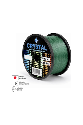 1000 Mt Bobin Misina - Crystal - Yeşil - Ekstra Güçlü - 0,25 Mm