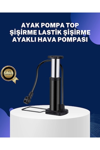 Ayakla Kullanılan Hava Pompası Araç Ve Bisiklet İçin Uygun 1