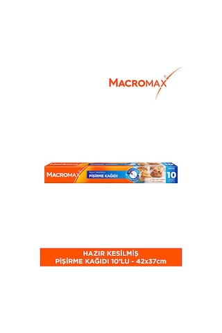 Hazır Kesilmiş Pişirme Kağıdı 10 Adet, Standart Fırın Tepsisi Boyutu 42x37 Cm