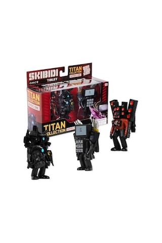 Skibidi Toilet Titan Pack 3'lü Koleksiyon Figür Seti - Orijinal Lisanslı Oyuncak