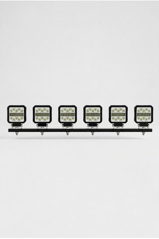 Çalışma Lambası Plastik Kare 6'lı Led Bar