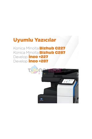 Konica Minolta Uyumlu Tonermax Bizhub C227 Uyumlu Drum Ünitesi Seti / Dr-214 Siyah - Mavi - Sarı - Kırmızı