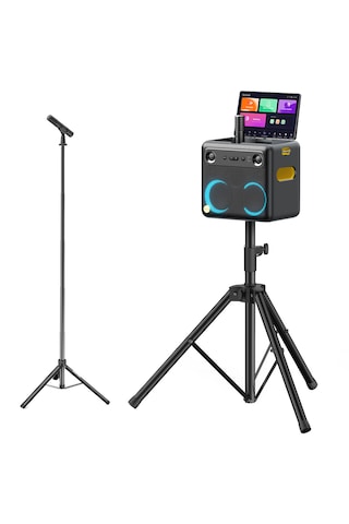 Ikarao Break X2 Partybox Hoparlör Karaoke Set + Mikrofon Stand
