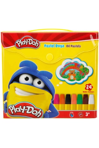 Play-Doh 24 Renk Pastel Boya Çantalı Pa007