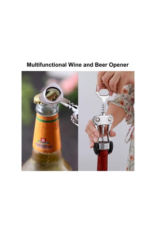 Garsonlar Ve Şarap Severler İçin 2'si 1 Arada Tirbuşon Ve Şişe Tıpası, Şarap Açacağı B Diğer