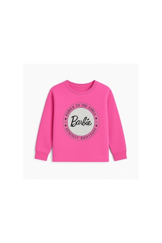 Barbie Kız Çocuk Sweatshirt Pembe