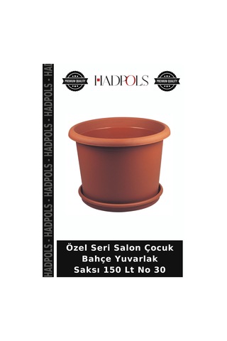 Özel Seri Salon Çocuk Bahçe Yuvarlak Saksı 150 Lt No 30
