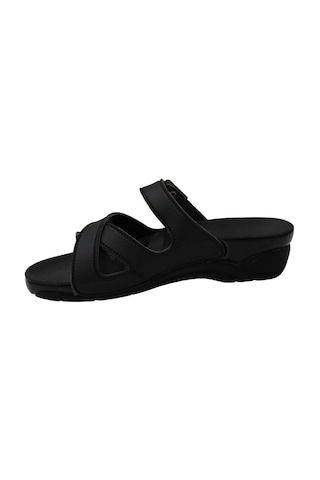 Ceyo Venedik-2 Siyah Ortapedik Bayan Terlik & Sandalet 001