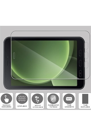 Fuchsia Samsung Uyumlu Galaxy Tab Active 5 X308b İle  Nano Tablet Ekran Koruyucu