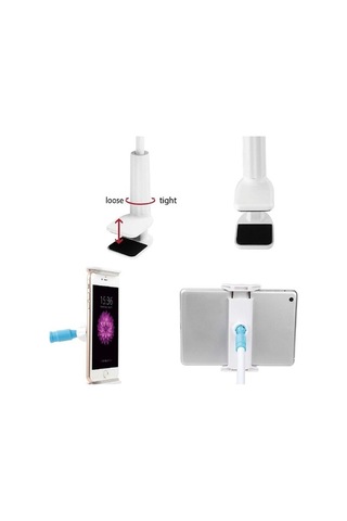 Yingfu 360 Dönme Tutucu, Tek Elle Ayarlı Kaz Boynu, Telefon Destekçi Diğer