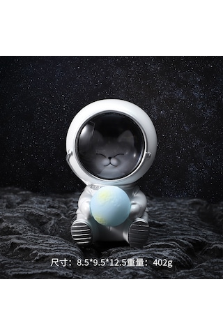 Ruicoo Galaksi Astronot Işık Dekorasyonu - Ev Ve Ofis Masası İçin Aydınlatma Beyaz