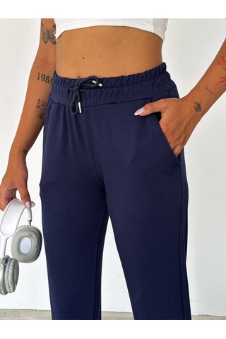 Giyimodam Modal Kumaş Jogger Eşofman Altı Unısex Lacivert