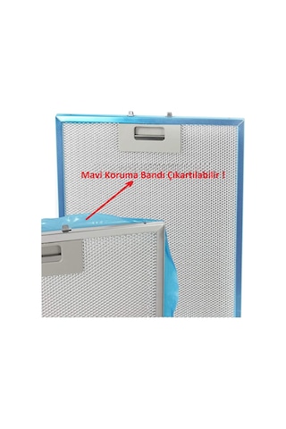 Esty 1390 Aspiratör Alüminyum Filtre Takımı 20,5x47,6 /13x47,6 Cm +karbon Filtre - 2'li Set