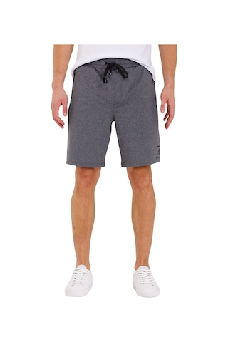 Adams Erkek Reflektör Logo Regular Fit Cepli Spor Şort Gri