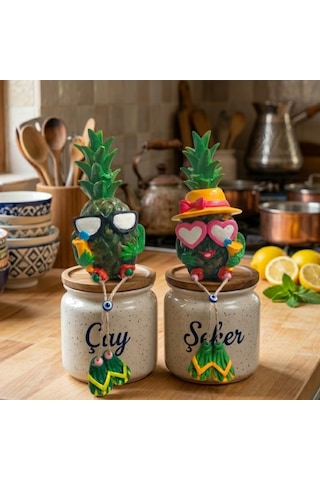 2 Li Ananas Biblo Seti