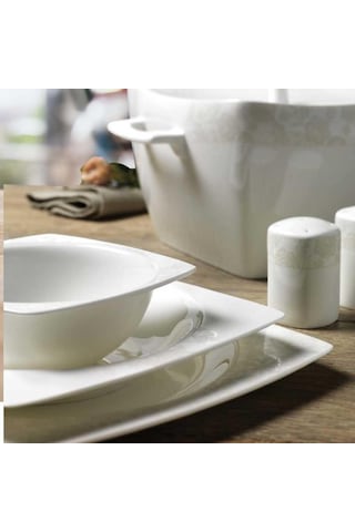 Korkmaz Bone Selection 60 Parça Kare Yemek Takımı - A8430