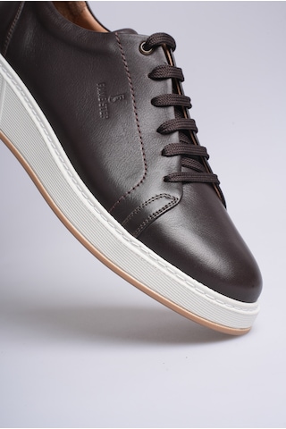 Fame Step Erkek Hakiki Deri Sneaker Ayakkabı Ortopedik Rahat Günlük - Torino Kahverengi