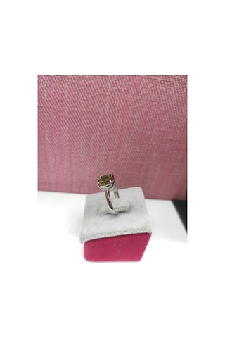 Oriental Kuyumculuk Jewellery Yuvarlak Zultanit Taşlı Gümüş Yüzük Gümüş
