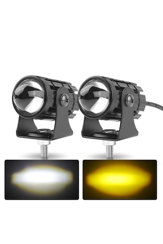 Motosiklet Sis Farı 2 Adet Delici Yüksek Parlak Beyaz Sarı Çift