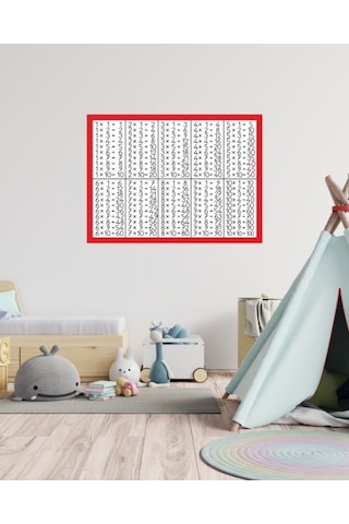 Oem Çarpım Tablosu 07 Pleksi 3Mm 70 X 50 Cm
