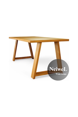 Neiwel Aries Doğal Ahşap Mutfak Ve Yemek Masası-80-100 Açık Ceviz