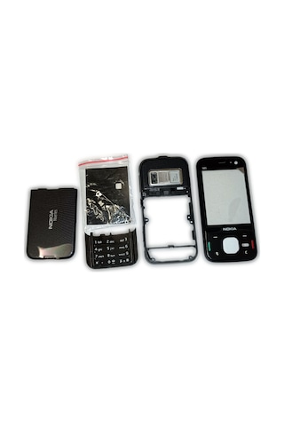 Nokia N85 Kasa Kapak Tuş Takımı N85 Uyumlu Siyah Renk Orta Kasa Ö