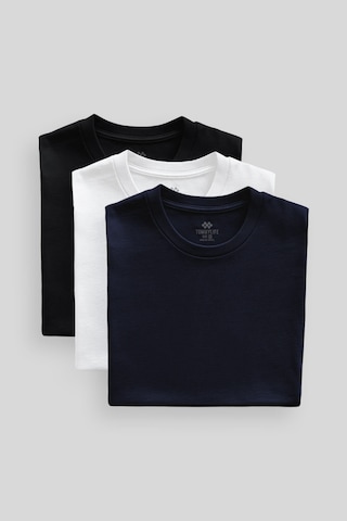 Standart Fit Basic O Yaka 3lü Paket Siyah-beyaz-lacivert Erkek T-shirt 87911 Siyah-beyaz-lacivert