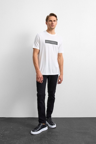 Backandbond Ekru Regular Fit Bisiklet Yaka Tişört