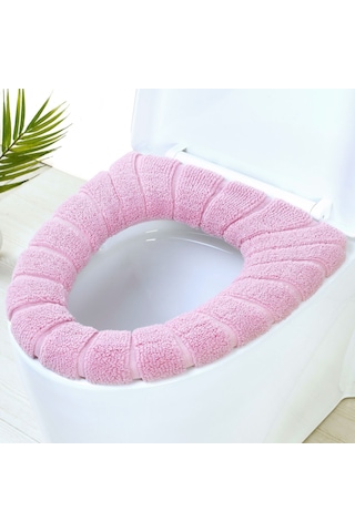 Xindoker Güçlü Elastik Banyo Tuvaleti Döşemesi - O/u/v Tipi Ev Kullanıma Uygun - Yıkama Kolay - Kışlık Konforlu - Kuzey Avrupa Pembe Pembe