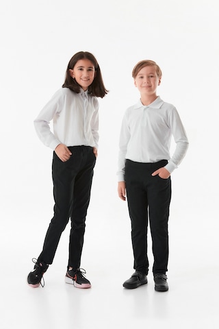 Fullamoda Beli Lastikli Straight Erkek Çocuk Pantolon 24mcck254212215-siyah Siyah