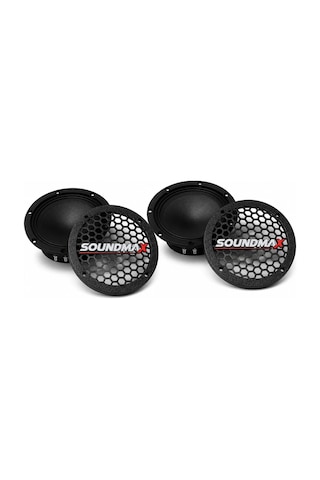 Soundmax 20cm Hoparlör Kapağı - Soundmax Logolu Kaliteli Plastik Midrange Hoparlör Kapak 20 Cm - 2 A
