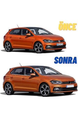 Volkswagen Polo Krom Cam Çıtası 2017 Sonrası 4 Parça