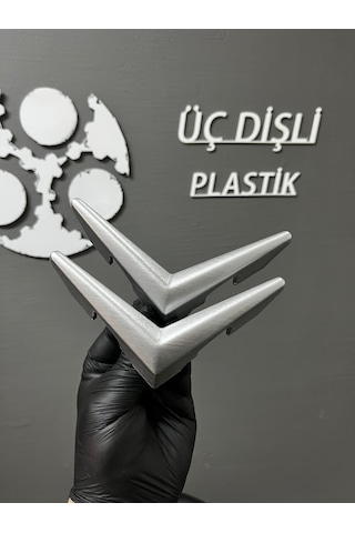 Citroen C3 Panjur Arması Krom Efek 3d Baskı 1 Set